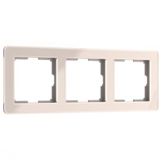 Рамка на 3 поста Werkel Acrylic айвори 4690389186295 W0032743