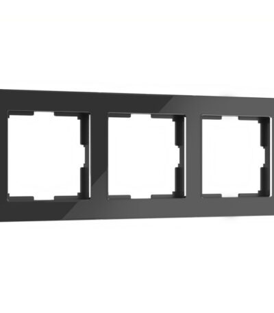 Рамка на 3 поста Werkel Acrylic черный 4690389184888 W0032708