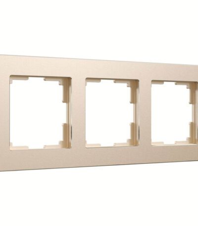 Рамка на 3 поста Werkel Platinum шампань 4690389184499 W0032611