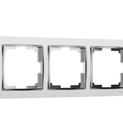 Рамка на 3 поста Werkel Snabb белый/хром W0031901 4690389160813