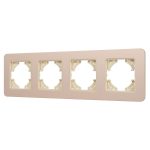 Рамка на 4 поста алюминиевая Arlight FRM-AKIRY-SFAL-4-GD 049745