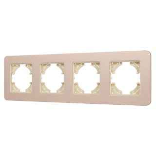 Рамка на 4 поста алюминиевая Arlight FRM-AKIRY-SFAL-4-GD 049745