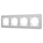 Рамка на 4 поста алюминиевая Arlight FRM-AKIRY-SFAL-4-SR 049743