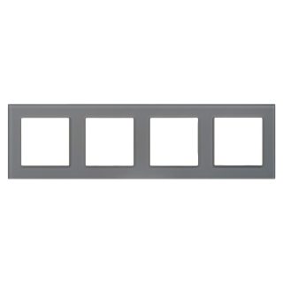 Рамка на 4 поста Arlight FRM-GLARE-GS-4-GR 043804