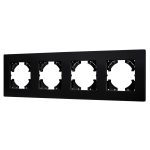 Рамка на 4 поста пластиковая Arlight FRM-PERIO-PL-4-BK 049759