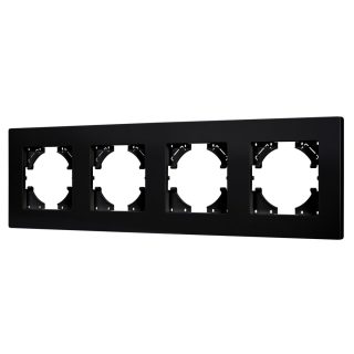 Рамка на 4 поста пластиковая Arlight FRM-PERIO-PL-4-BK 049759