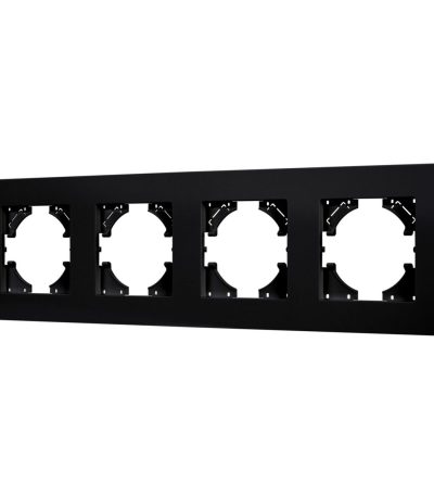 Рамка на 4 поста пластиковая Arlight FRM-PERIO-PL-4-BK 049759