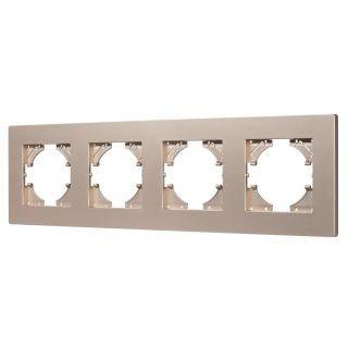 Рамка на 4 поста пластиковая Arlight FRM-PERIO-PL-4-GD 049761