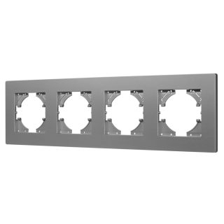 Рамка на 4 поста пластиковая Arlight FRM-PERIO-PL-4-GR 049760