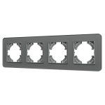 Рамка на 4 поста стеклянная Arlight FRM-OMALI-GS-4-GR 049702