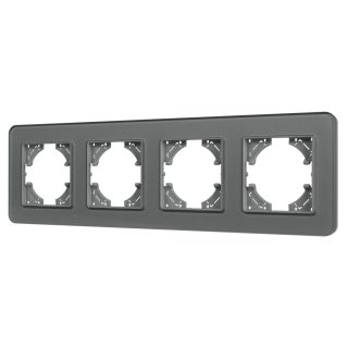 Рамка на 4 поста стеклянная Arlight FRM-OMALI-GS-4-GR 049702