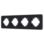 Рамка на 4 поста стеклянная Arlight FRM-OMALI-SFGS-4-BK 049717