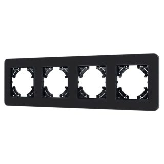 Рамка на 4 поста стеклянная Arlight FRM-OMALI-SFGS-4-BK 049717