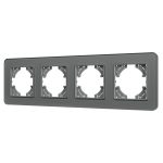 Рамка на 4 поста стеклянная Arlight FRM-OMALI-SFGS-4-GR 049718