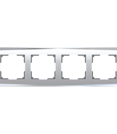 Рамка на 4 поста Werkel Diamant зеркальный W0041220 4690389158858