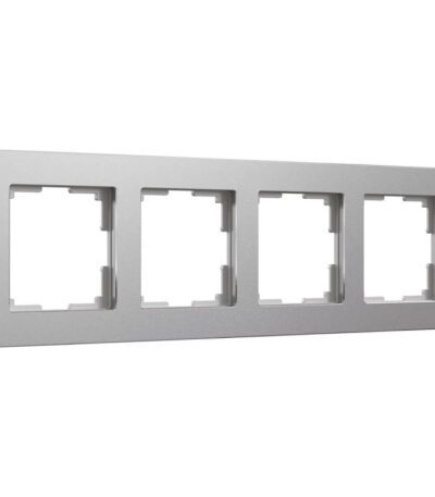 Рамка на 4 поста Werkel Platinum алюминий 4690389184505 W0042606