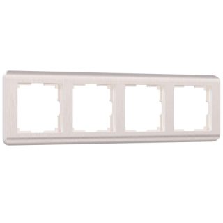 Рамка на 4 поста Werkel Stream перламутровый W0042113 4690389162503