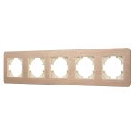 Рамка на 5 постов алюминиевая Arlight FRM-AKIRY-AL-5-GD 049736