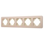 Рамка на 5 постов алюминиевая Arlight FRM-AKIRY-SFAL-5-GD 049748