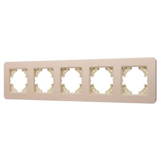 Рамка на 5 постов алюминиевая Arlight FRM-AKIRY-SFAL-5-GD 049748