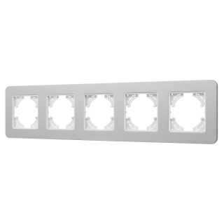 Рамка на 5 постов алюминиевая Arlight FRM-AKIRY-SFAL-5-SR 049746