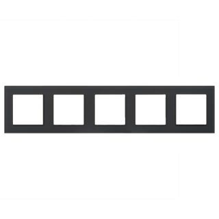 Рамка на 5 постов Arlight FRM-GLARE-GS-5-BK 043806