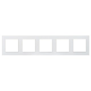 Рамка на 5 постов Arlight FRM-GLARE-GS-5-WH 043805