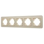 Рамка на 5 постов стеклянная Arlight FRM-OMALI-GS-5-GD 049707