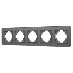 Рамка на 5 постов стеклянная Arlight FRM-OMALI-GS-5-GR 049706