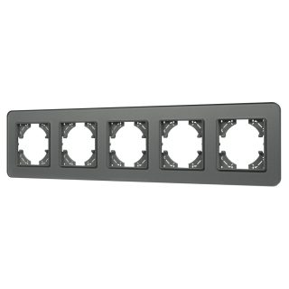 Рамка на 5 постов стеклянная Arlight FRM-OMALI-GS-5-GR 049706