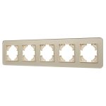 Рамка на 5 постов стеклянная Arlight FRM-OMALI-SFGS-5-GD 049723