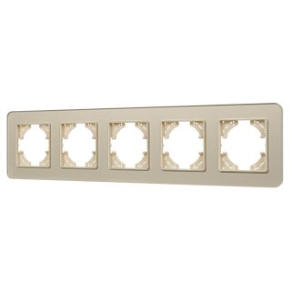 Рамка на 5 постов стеклянная Arlight FRM-OMALI-SFGS-5-GD 049723