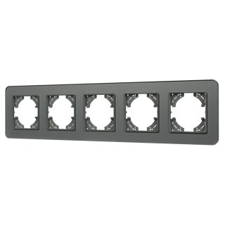 Рамка на 5 постов стеклянная Arlight FRM-OMALI-SFGS-5-GR 049722