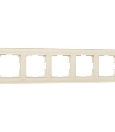 Рамка на 5 постов Werkel Favorit молочный 4690389183461 W0051141