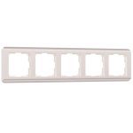 Рамка на 5 постов Werkel Stream перламутровый W0052113 4690389162534