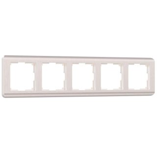 Рамка на 5 постов Werkel Stream перламутровый W0052113 4690389162534
