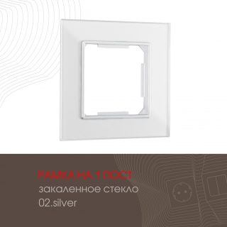 Рамка одноместная Arte Milano 503.02-1.silver