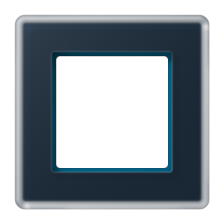 Рамка одноместная Jung AV581GLMNB