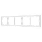 Рамка пластиковая Arlight FRM-NOBE-SFPL-5-WH 054227