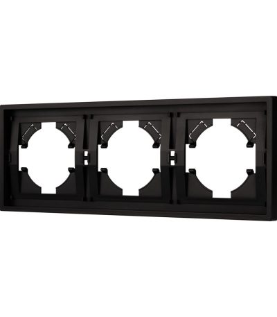 Рамка пластиковая на 3 поста Arlight FRM-TENDO-PL-3-BK 053844