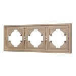 Рамка пластиковая на 3 поста Arlight FRM-TENDO-PL-3-GD 053846