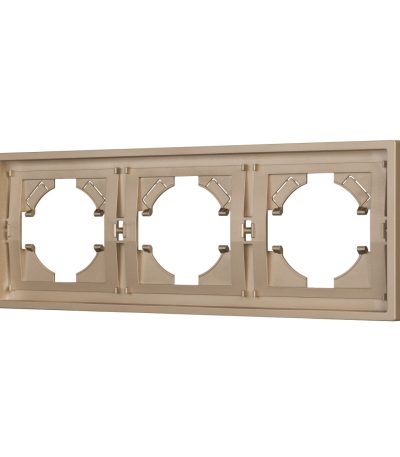 Рамка пластиковая на 3 поста Arlight FRM-TENDO-PL-3-GD 053846