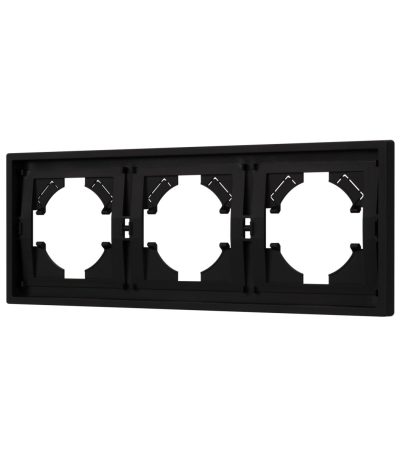 Рамка пластиковая на 3 поста Arlight FRM-TENDO-SFPL-3-BK 054650