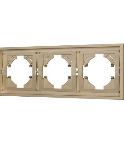 Рамка пластиковая на 3 поста Arlight FRM-TENDO-SFPL-3-GD 054651