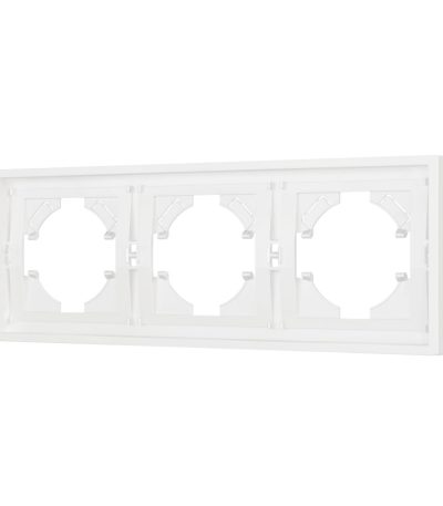 Рамка пластиковая на 3 поста Arlight FRM-TENDO-SFPL-3-WH 054653