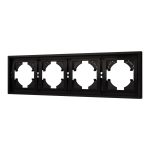 Рамка пластиковая на 4 поста Arlight FRM-TENDO-PL-4-BK 053848