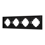 Рамка пластиковая на 4 поста Arlight FRM-TENDO-SFPL-4-BK 054654