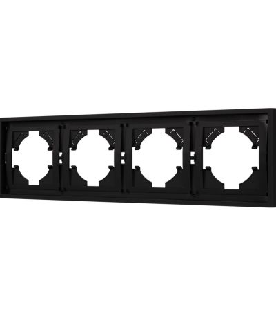 Рамка пластиковая на 4 поста Arlight FRM-TENDO-SFPL-4-BK 054654