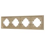 Рамка пластиковая на 4 поста Arlight FRM-TENDO-SFPL-4-GD 054663