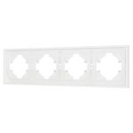Рамка пластиковая на 4 поста Arlight FRM-TENDO-SFPL-4-WH 054656